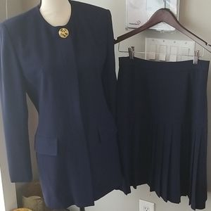 Blue Suit - Jacket and Skirt
